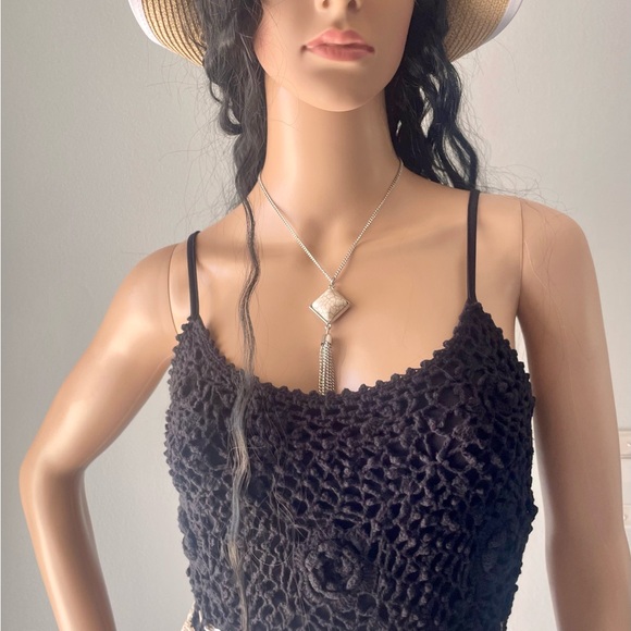 BETSY JOHNSON Elegant Black and White Striped Vintage 1990’s Dress. Size Small - Picture 3 of 13